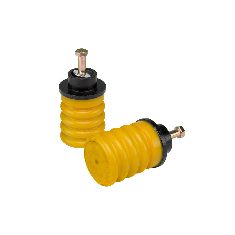 Supersprings Bump Stop - SumoSprings - OEM Style - 2.6 in OD - 3.4 in Tall - Bolt-On - Front - Polyurethane - Yellow -
