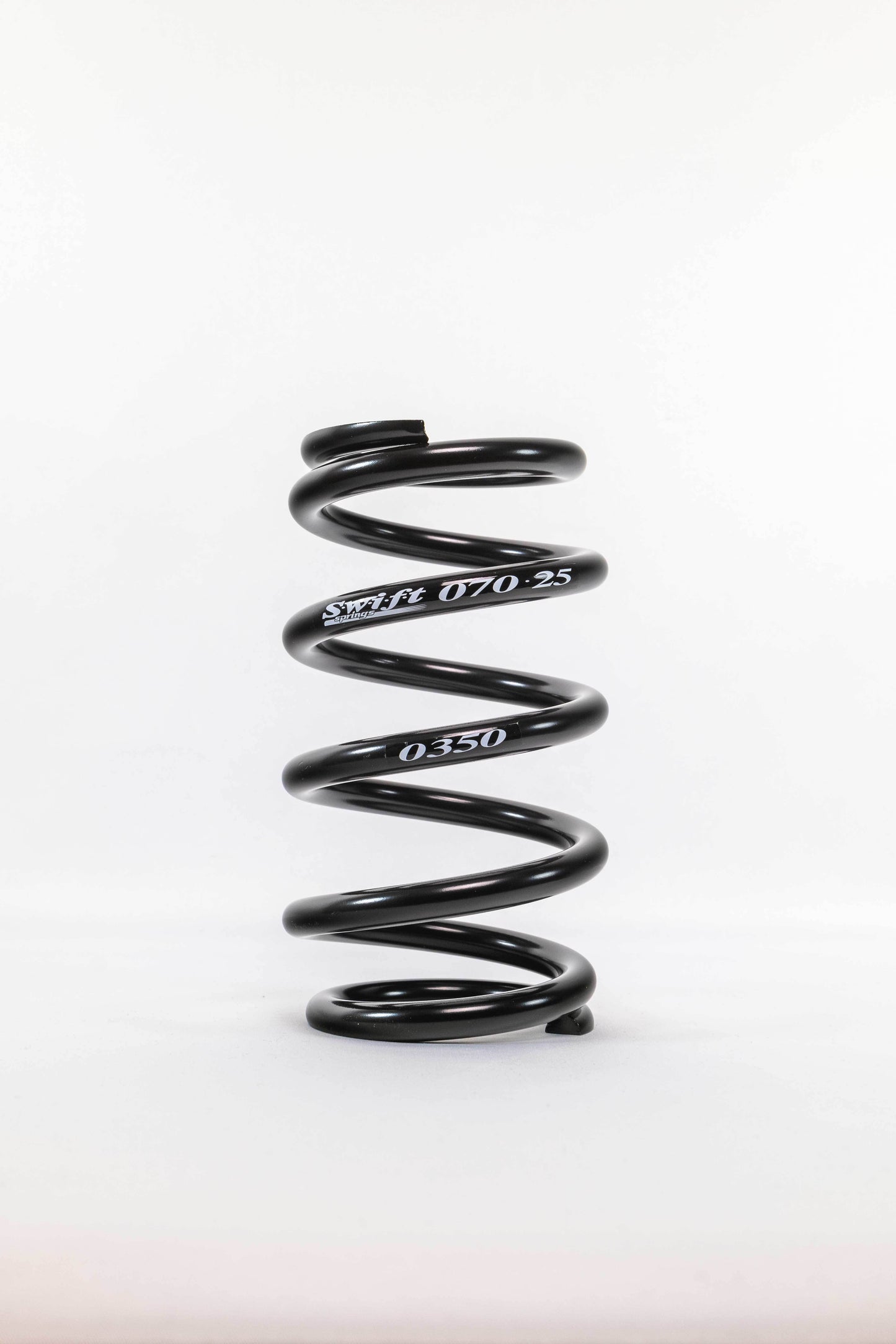 Swift Springs Coil Spring - Coil-Over - Barrel - 2.5 in ID - 7 in Length - 350 lb/in Spring Rate - Steel - Black