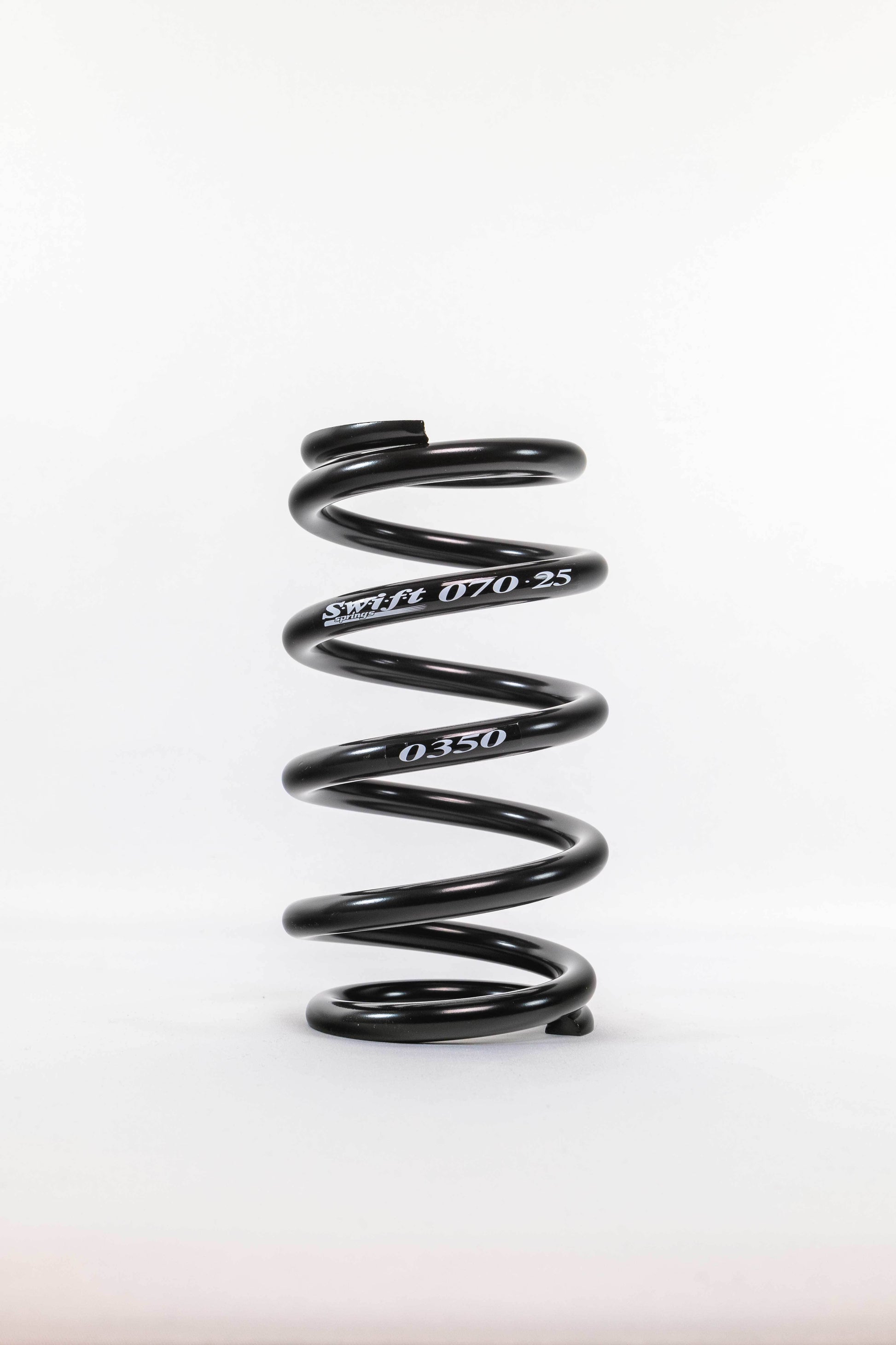 Swift Springs Coil Spring - Coil-Over - Barrel - 2.5 in ID - 7 in Length - 350 lb/in Spring Rate - Steel - Black