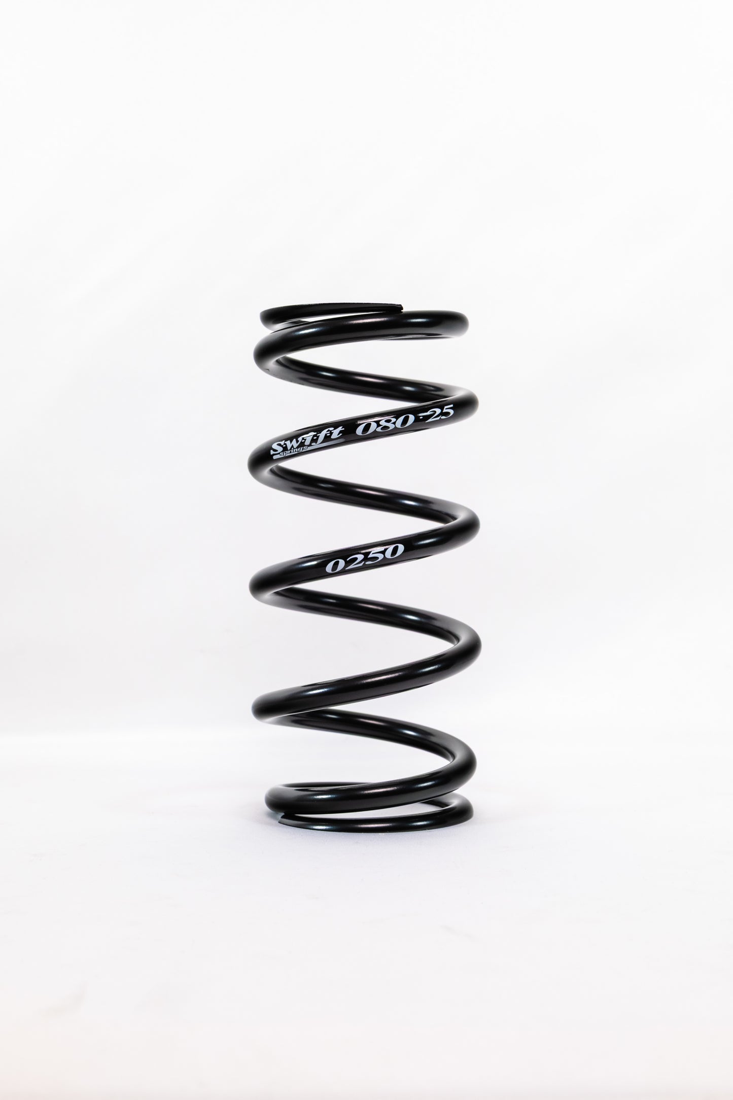 Swift Springs Coil Spring - Coil-Over - 2.5 in ID - 8 in Length - 250 lb/in Spring Rate - Steel - Black Powder Coat -
