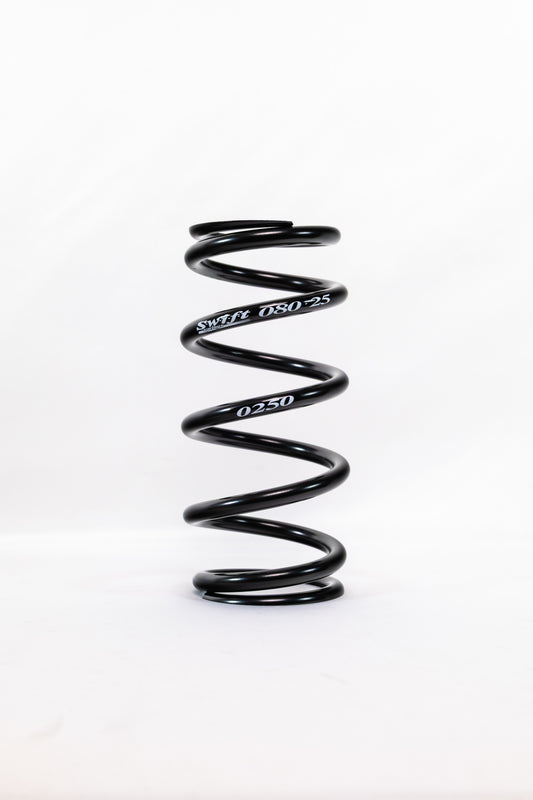 Swift Springs Coil Spring - Coil-Over - 2.5 in ID - 8 in Length - 250 lb/in Spring Rate - Steel - Black Powder Coat -