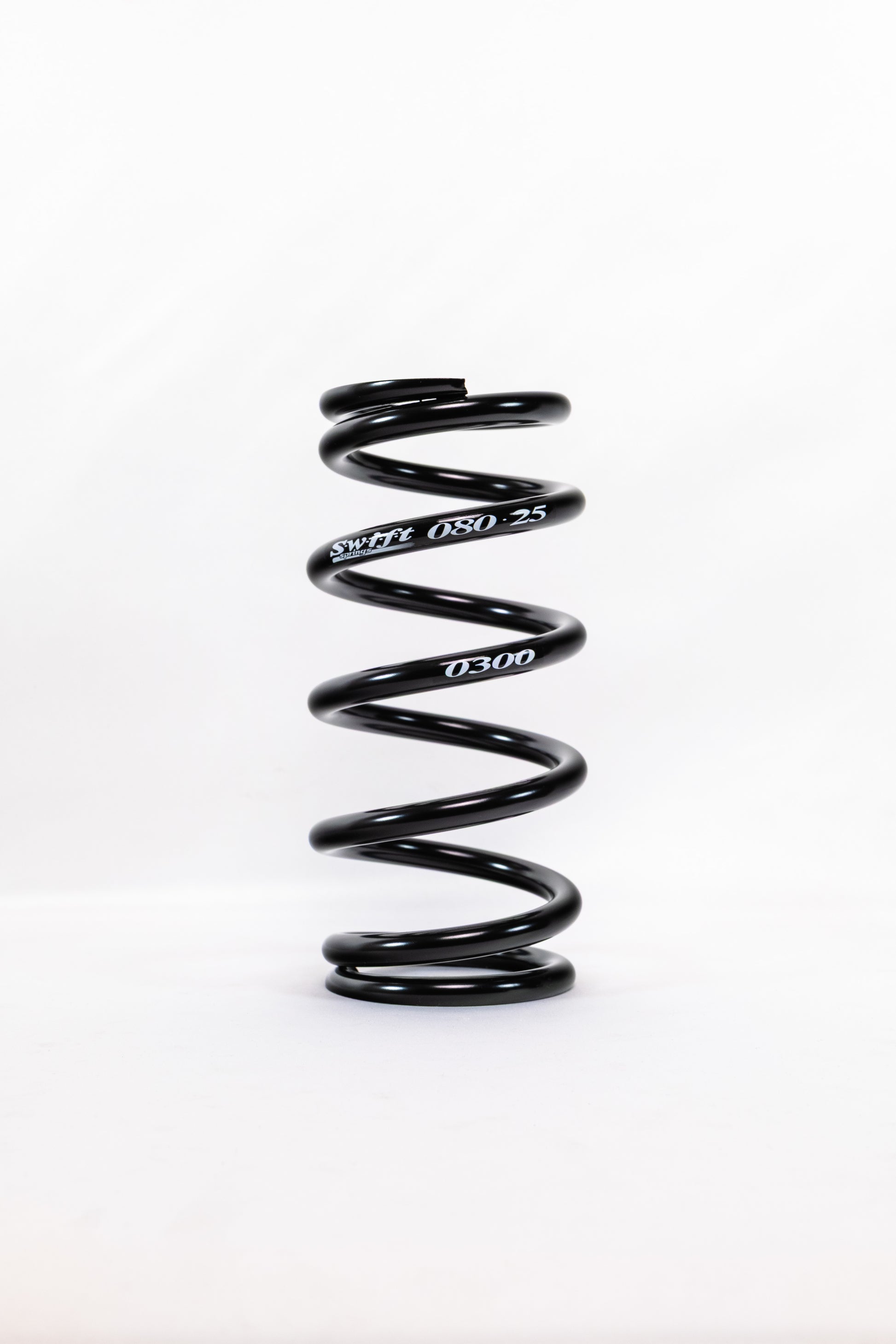 Swift Springs Coil Spring - Coil-Over - 2.5 in ID - 8 in Length - 300 lb/in Spring Rate - Steel - Black Powder Coat -