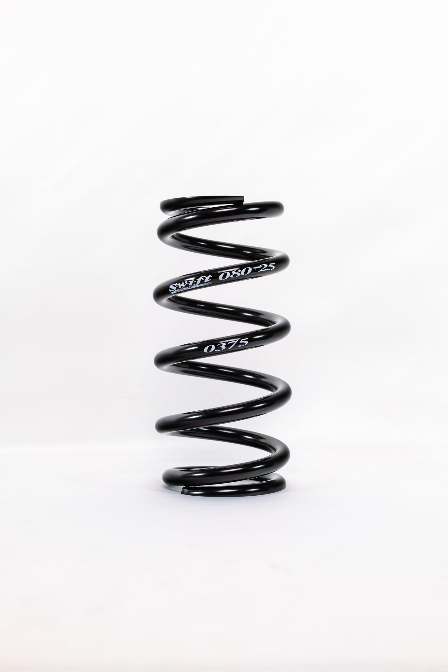 Swift Springs Coil Spring - Coil-Over - Barrel - 2.5 in ID - 8 in Length - 375 lb/in Spring Rate - Steel - Black