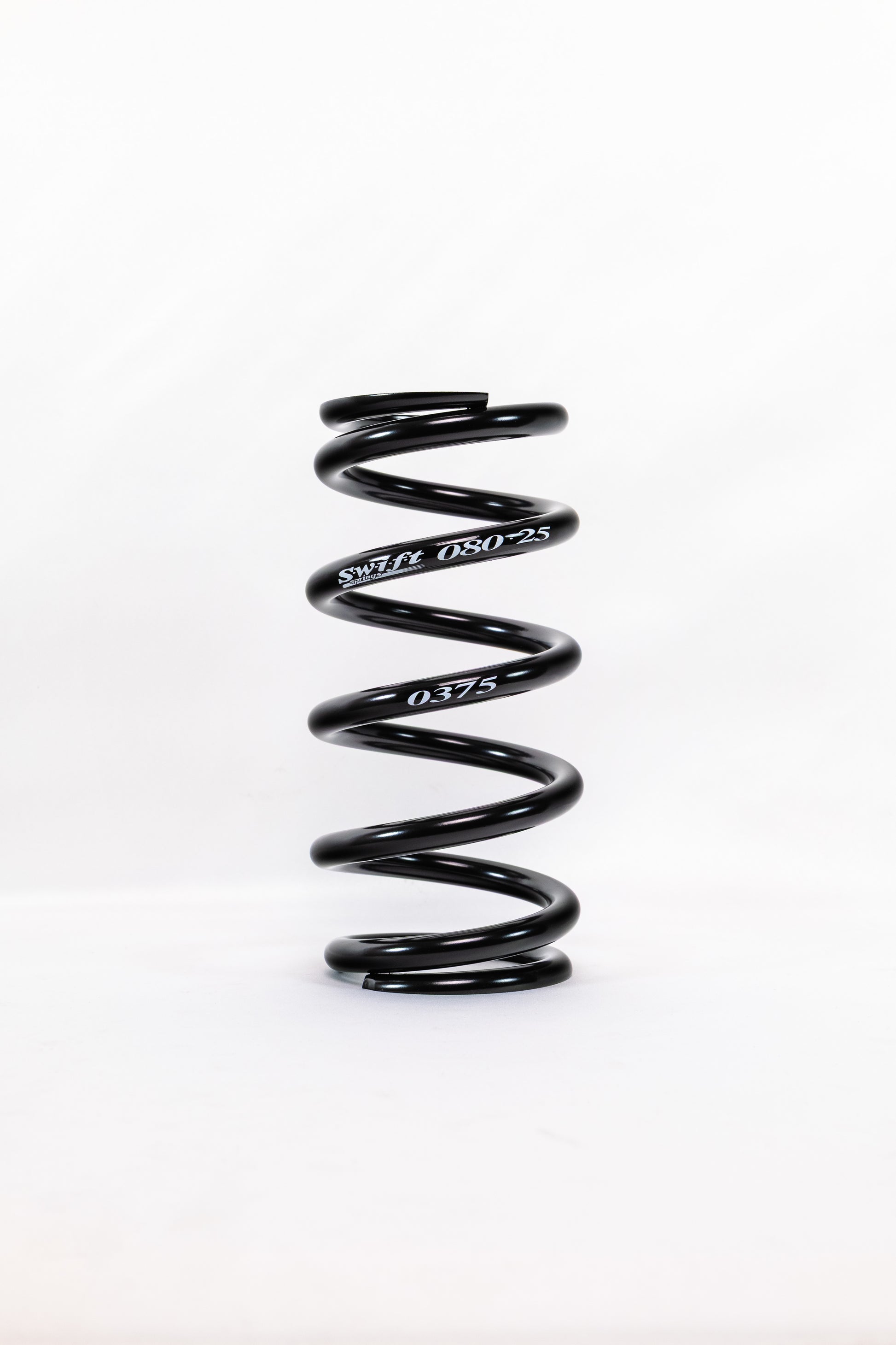 Swift Springs Coil Spring - Coil-Over - Barrel - 2.5 in ID - 8 in Length - 375 lb/in Spring Rate - Steel - Black
