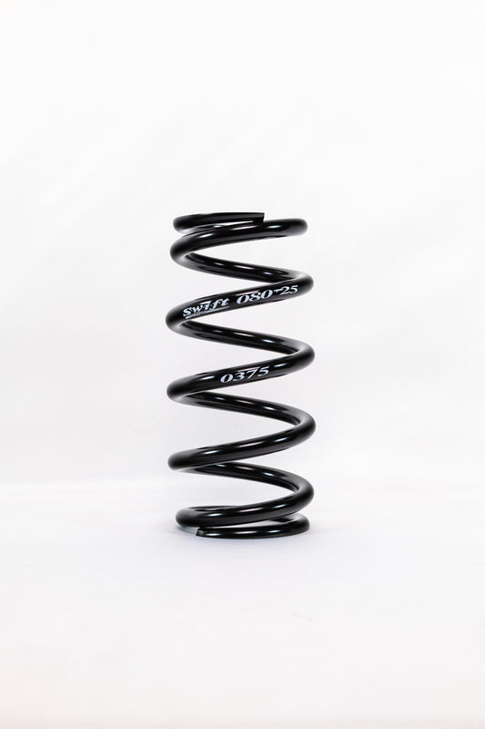 Swift Springs Coil Spring - Coil-Over - Barrel - 2.5 in ID - 8 in Length - 375 lb/in Spring Rate - Steel - Black