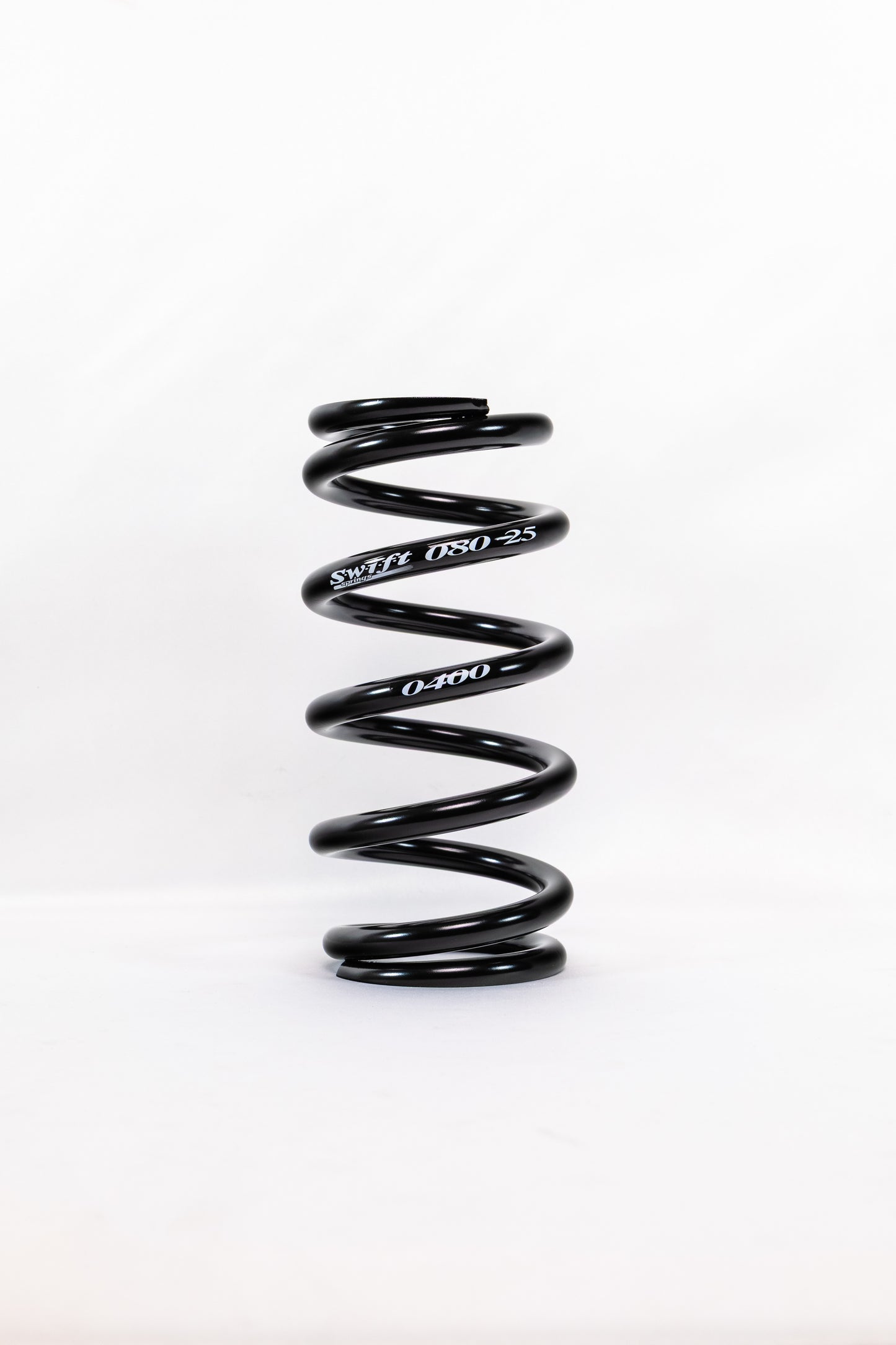 Swift Springs Coil Spring - Coil-Over - 2.5 in ID - 8 in Length - 400 lb/in Spring Rate - Steel - Black Powder Coat -