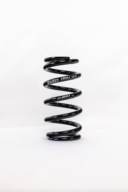 Swift Springs Coil Spring - Coil-Over - 2.5 in ID - 8 in Length - 400 lb/in Spring Rate - Steel - Black Powder Coat -