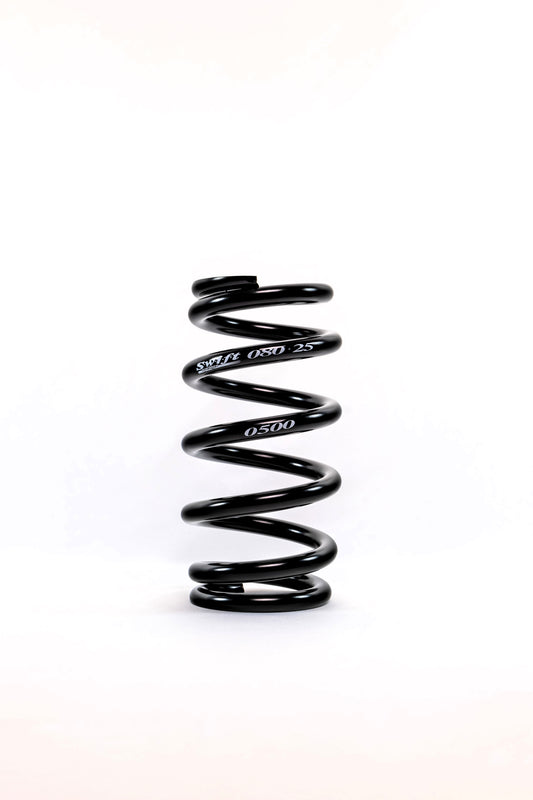 Swift Springs Coil Spring - Coil-Over - Barrel - 8 in Length - 500 lb/in Spring Rate - Steel - Black Powder Coat - Each