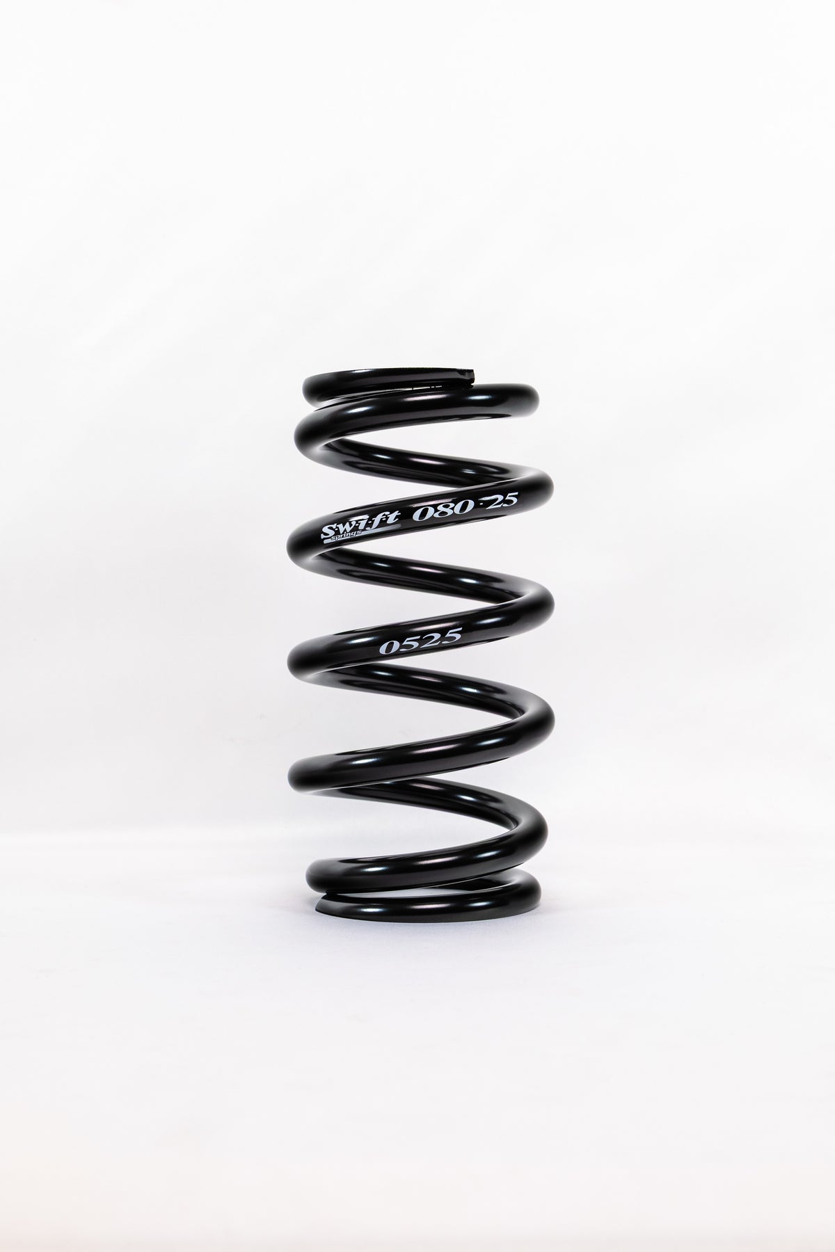 Swift Springs Coil Spring - Coil-Over - 2.5 in ID - 8 in Length - 525 lb/in Spring Rate - Steel - Black Powder Coat -