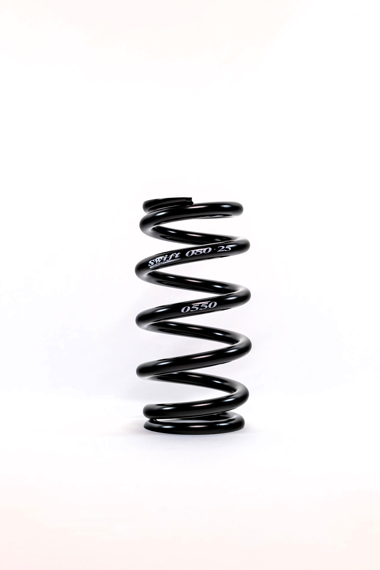 Swift Springs Coil Spring - Coil-Over - Barrel - 8 in Length - 550 lb/in Spring Rate - Steel - Black Powder Coat - Each