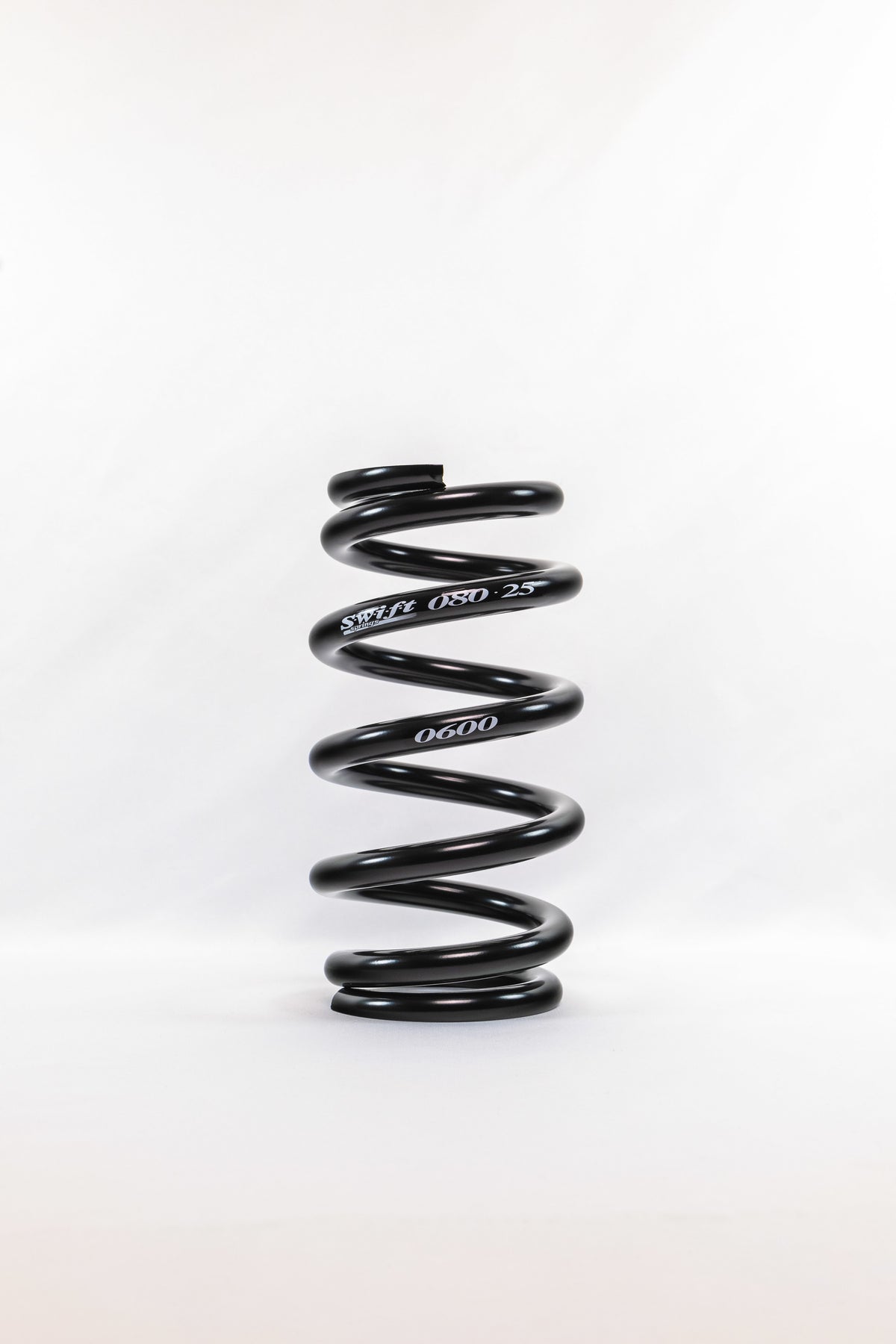 Swift Springs Coil Spring - Coil-Over - 2.5 in ID - 8 in Length - 600 lb/in Spring Rate - Steel - Black Powder Coat -