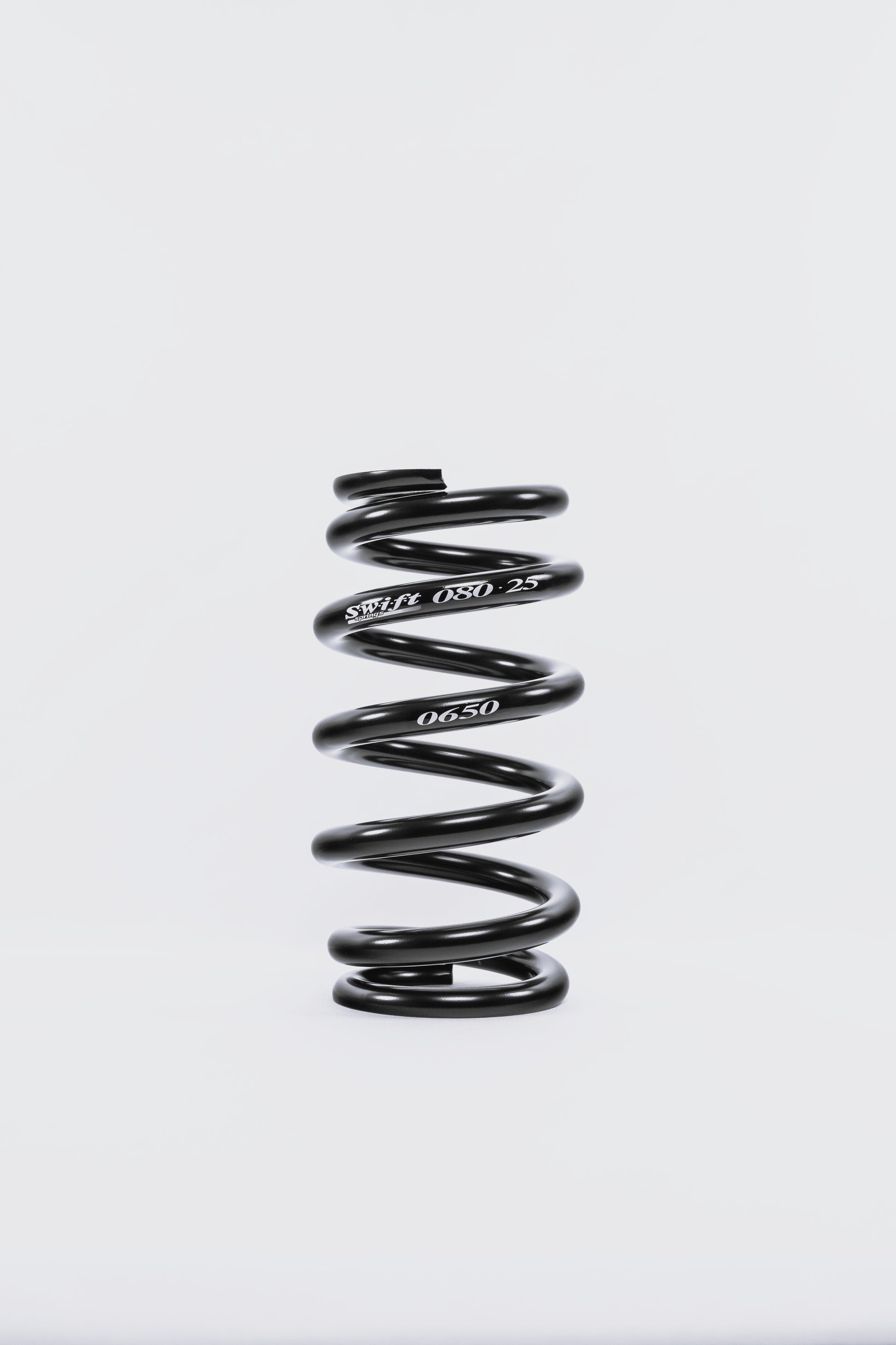 Swift Springs Coil Spring - Coil-Over - 2.5 in ID - 8 in Length - 650 lb/in Spring Rate - Steel - Black Powder Coat -