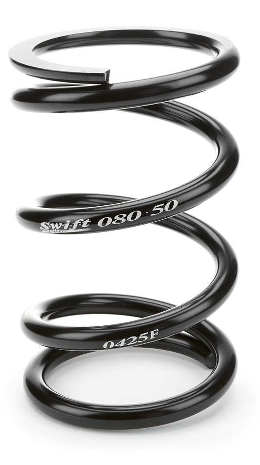 Swift Springs Coil Spring - Conventional - 5 in OD - 8 in Length - 425 lb/in Spring Rate - Front - Steel - Black