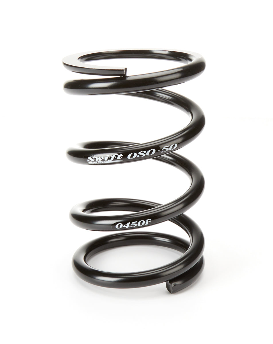 Swift Springs Coil Spring - Conventional - 5 in OD - 8 in Length - 450 lb/in Spring Rate - Front - Steel - Black