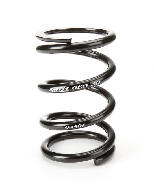 Swift Springs Coil Spring - Conventional - 5 in OD - 8 in Length - 450 lb/in Spring Rate - Front - Steel - Black