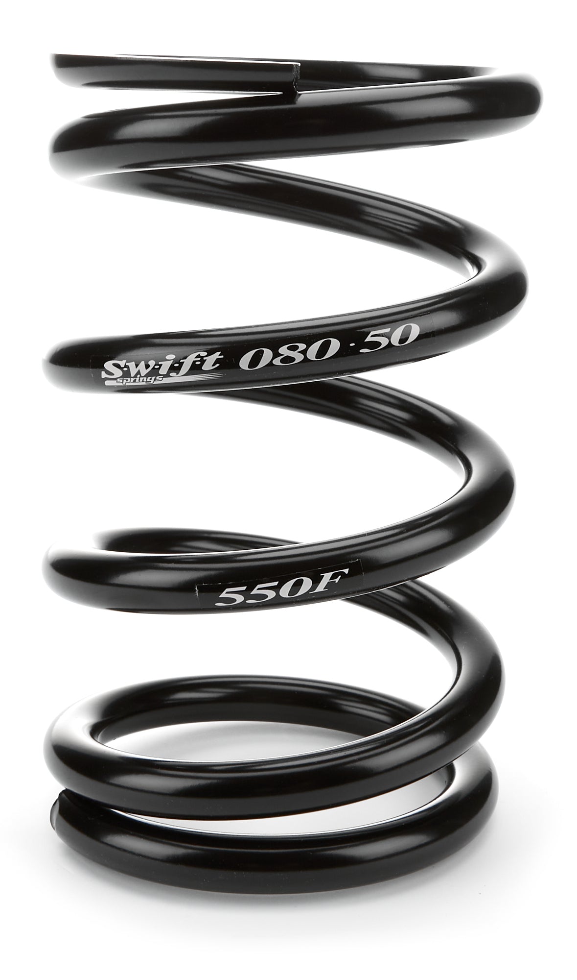 Swift Springs Coil Spring - Conventional - 5 in OD - 8 in Length - 550 lb/in Spring Rate - Front - Steel - Black