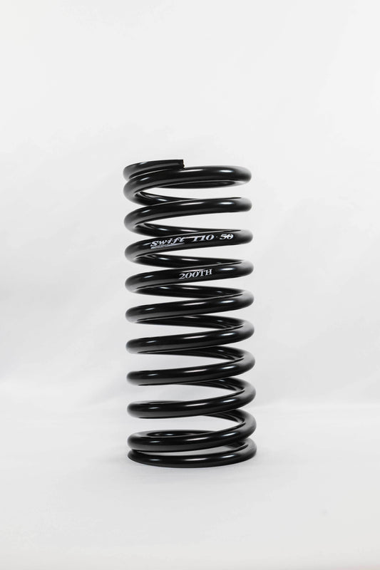 Swift Springs Coil Spring - Tight Helix - Conventional - 5 in OD - 11 in Length - 200 lb/in Spring Rate - Rear - Black
