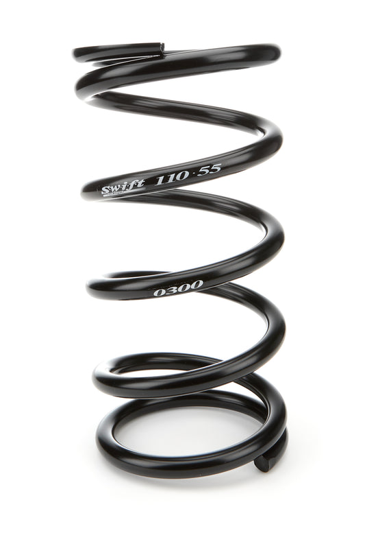 Swift Springs Coil Spring - Conventional - 5.5 in OD - 11 in Length - 300 lb/in Spring Rate - Front - Steel - Black