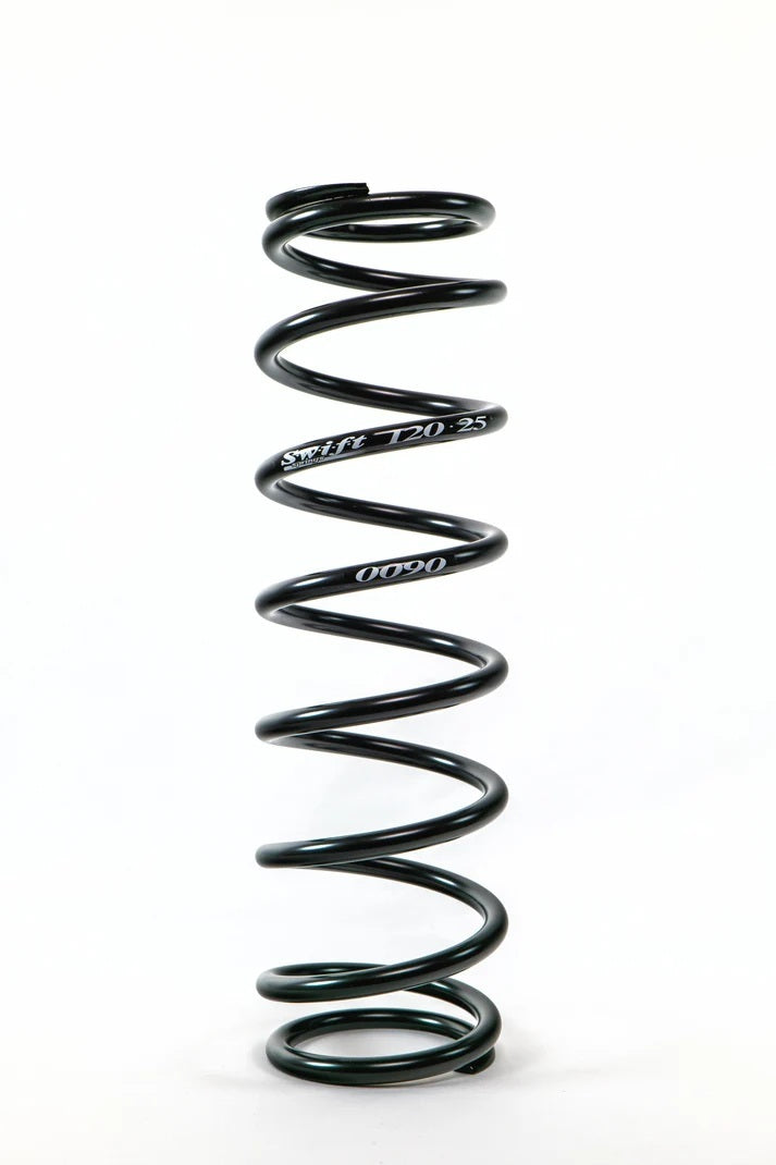 Swift Springs Coil Spring - Coil-Over - Barrel - 2.5 in ID - 12 in Length - 90 lb/in Spring Rate - Steel - Black