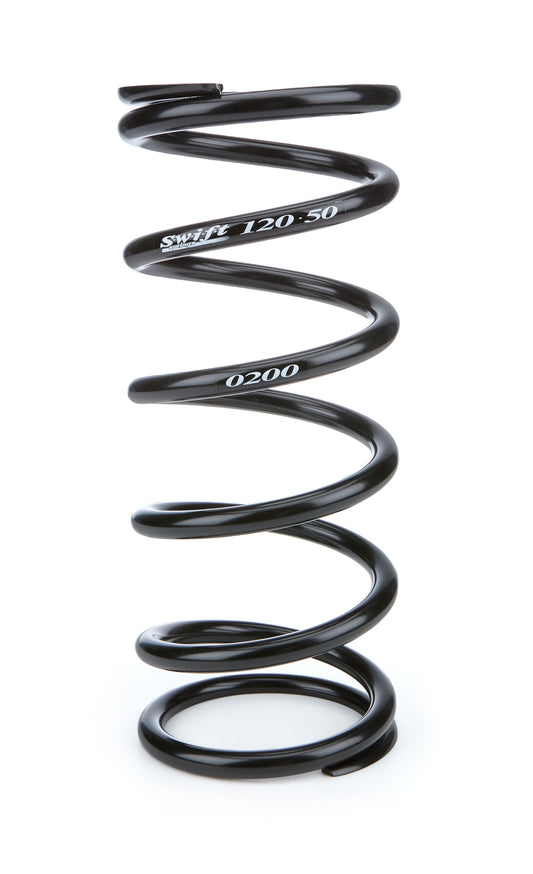 Swift Springs Coil Spring - Conventional - 5 in OD - 12 in Length - 225 lb/in Spring Rate - Black Powder Coat - Each