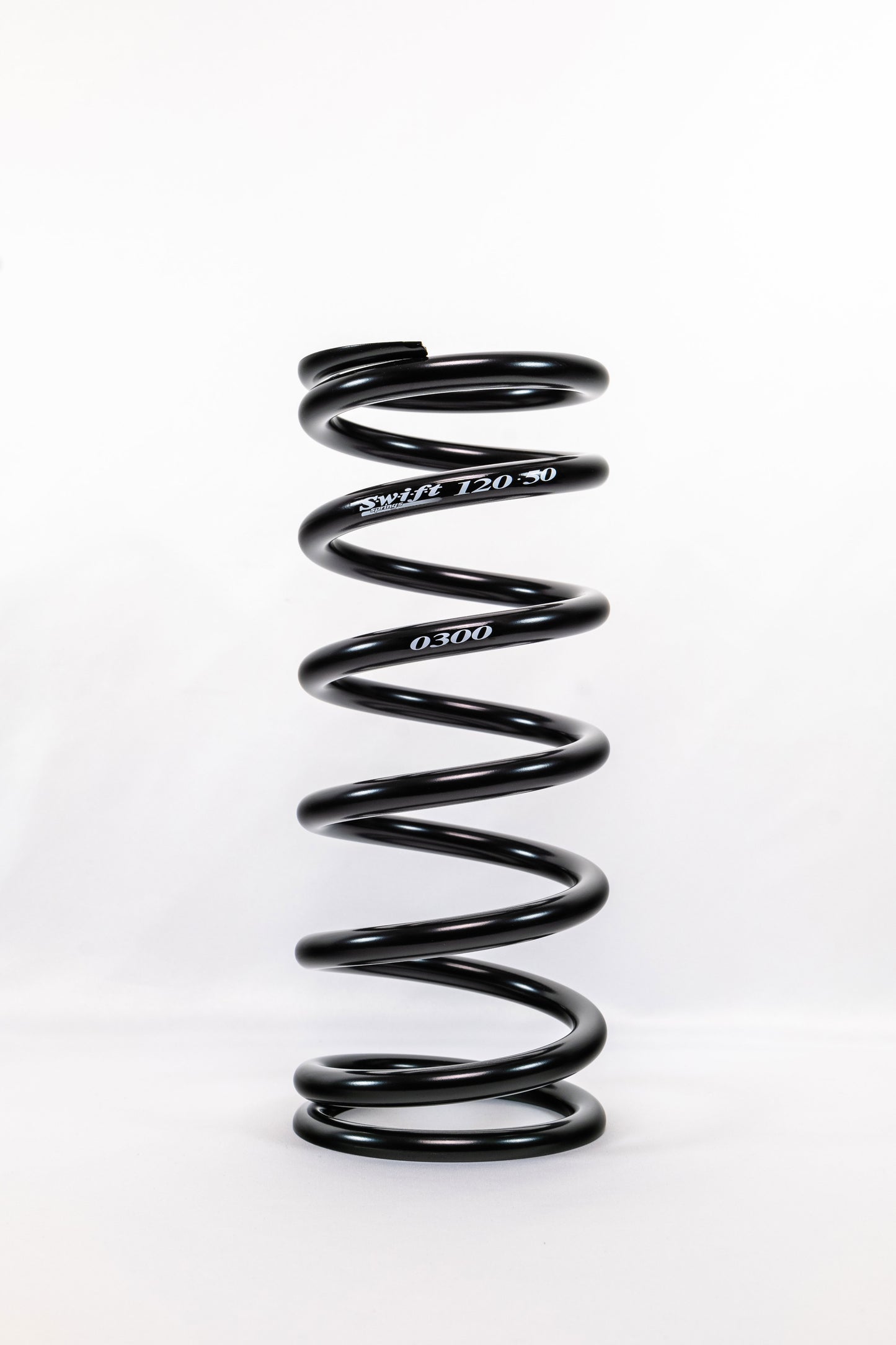 Swift Springs Coil Spring - Conventional - 5 in OD - 12 in Length - 300 lb/in Spring Rate - Black Powder Coat - Each
