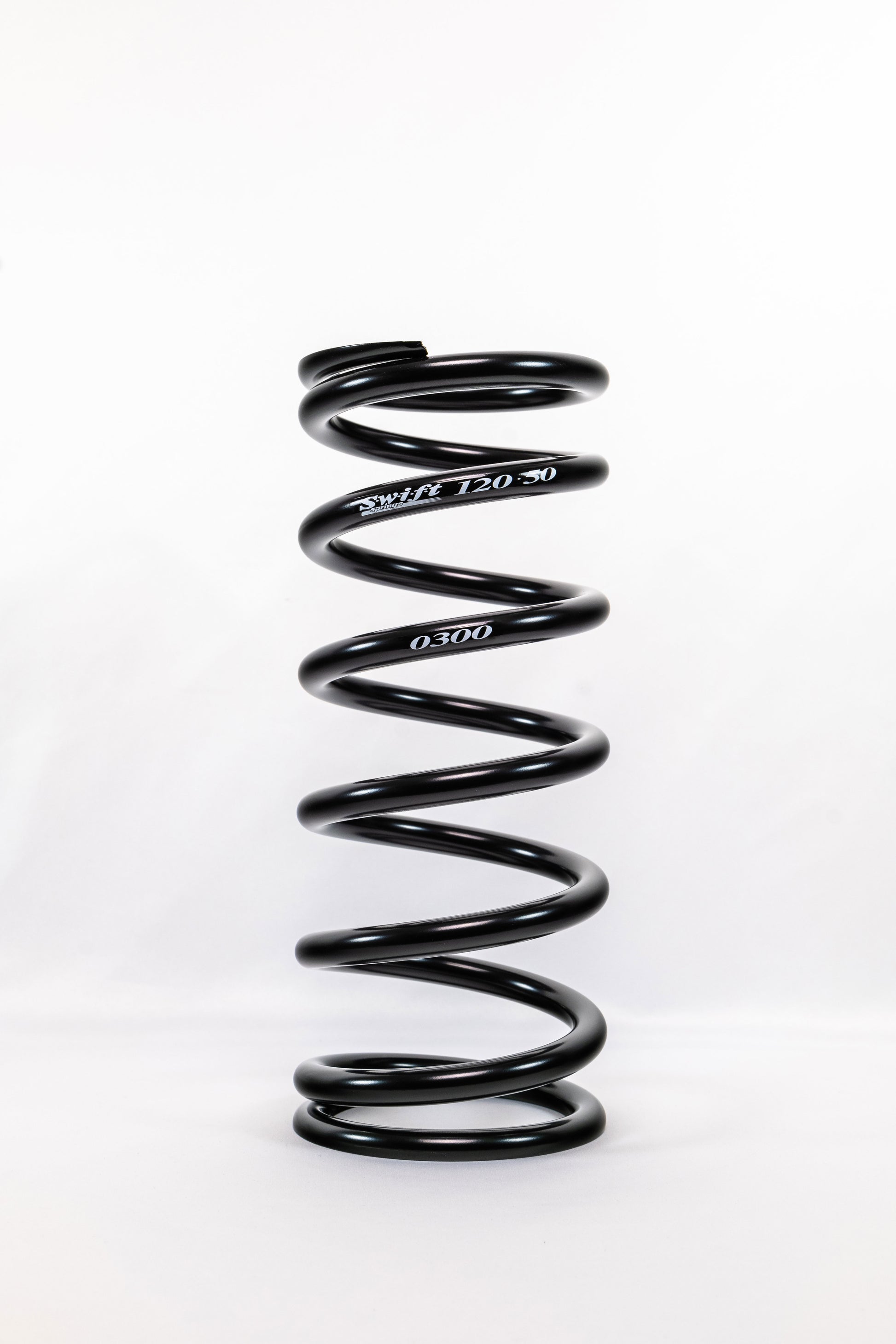 Swift Springs Coil Spring - Conventional - 5 in OD - 12 in Length - 300 lb/in Spring Rate - Black Powder Coat - Each