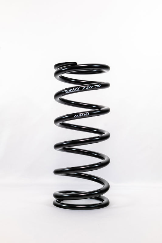 Swift Springs Coil Spring - Conventional - 5 in OD - 12 in Length - 300 lb/in Spring Rate - Black Powder Coat - Each