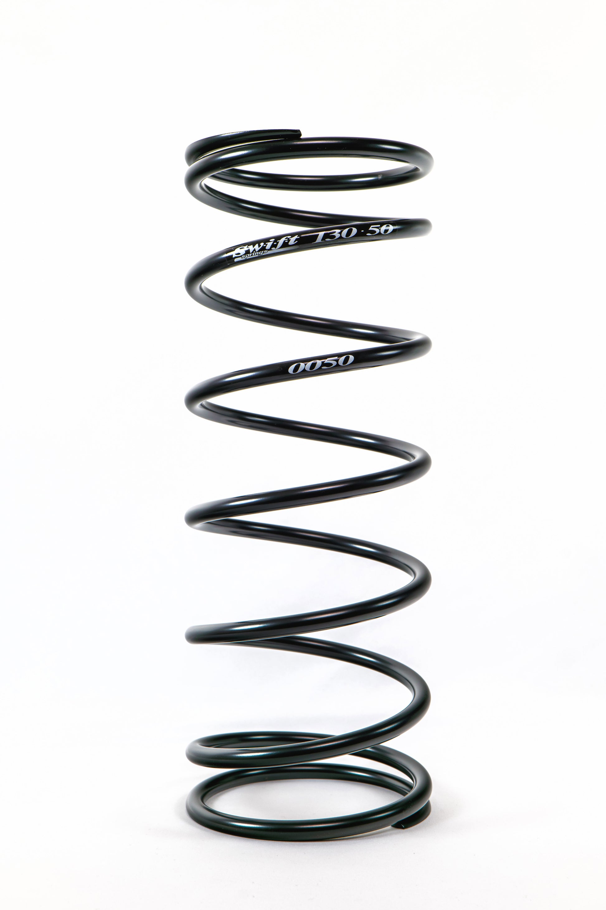 Swift Springs Coil Spring - Conventional - 5 in OD - 13 in Length - 50 lb/in Spring Rate - Steel - Black Powder Coat -