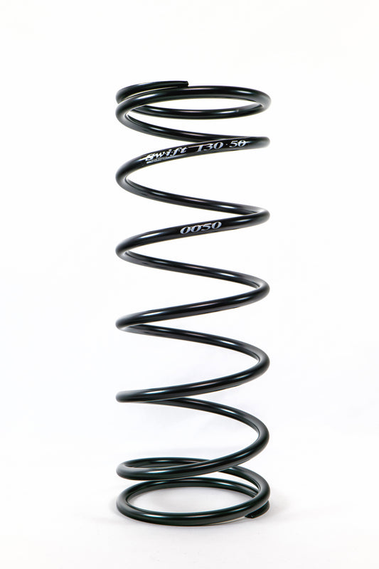 Swift Springs Coil Spring - Conventional - 5 in OD - 13 in Length - 50 lb/in Spring Rate - Steel - Black Powder Coat -