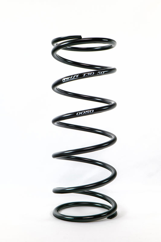 Swift Springs Coil Spring - Conventional - 5 in OD - 13 in Length - 80 lb/in Spring Rate - Steel - Black Powder Coat -