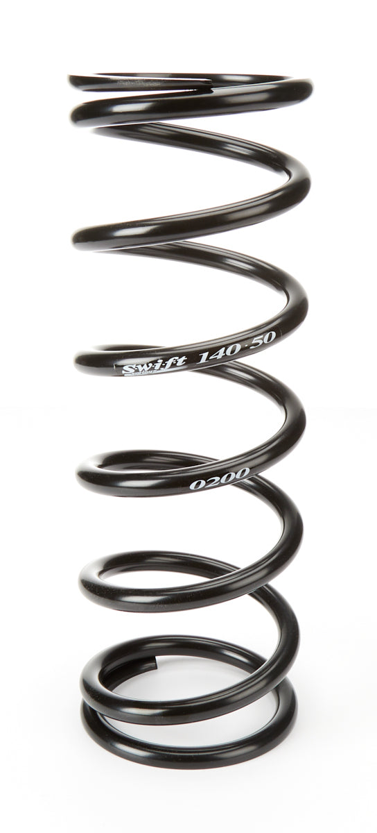 Swift Springs Coil Spring - Conventional - 5 in OD - 14 in Length - 200 lb/in Spring Rate - Rear - Steel - Black