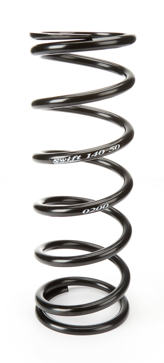 Swift Springs Coil Spring - Conventional - 5 in OD - 14 in Length - 200 lb/in Spring Rate - Rear - Steel - Black