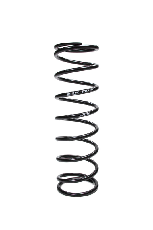Swift Springs Coil Spring - Conventional - 5 in OD - 16 in Length - 50 lb/in Spring Rate - Rear - Steel - Black Powder