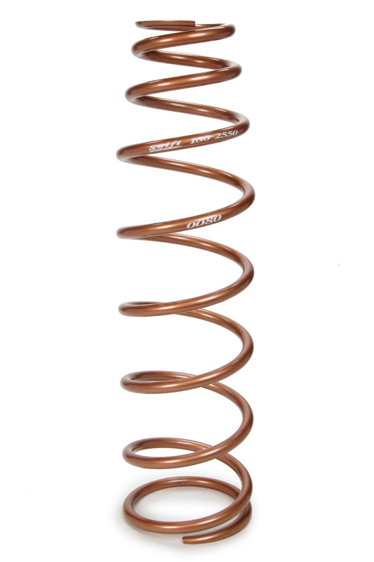 Swift Springs Coil Spring - Bulletproof - Conical - 2.5 in ID - 18 in Length - 50 lb/in Spring Rate - Steel - Copper