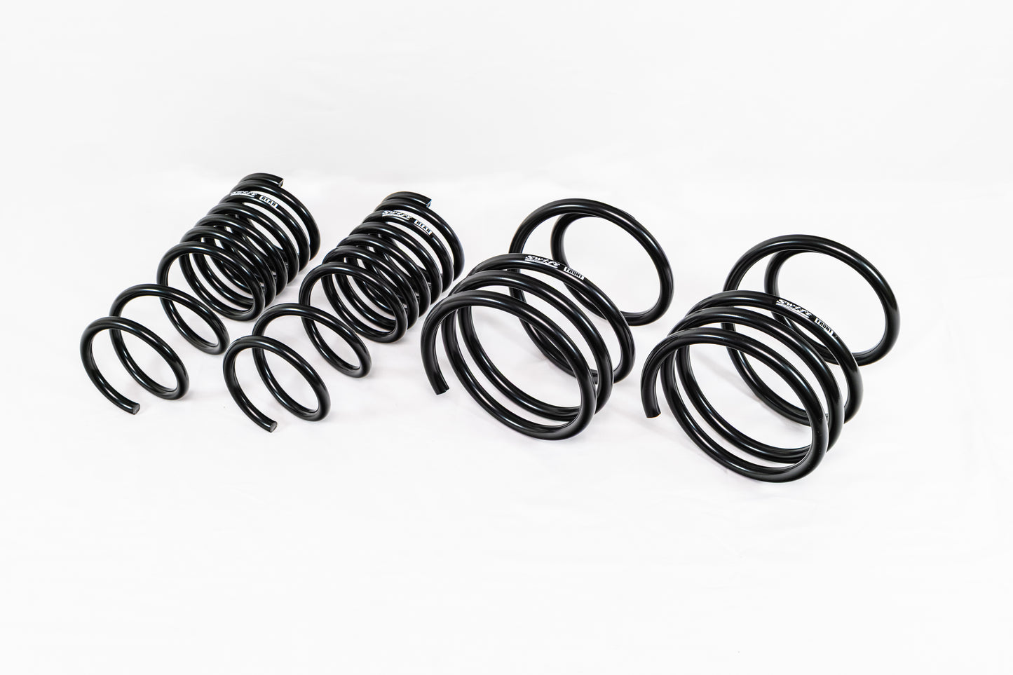 Swift Springs Suspension Spring Kit - Spec-R - Lowering - Front / Rear - Steel - Black Powder Coat - Subaru WRX / Sti