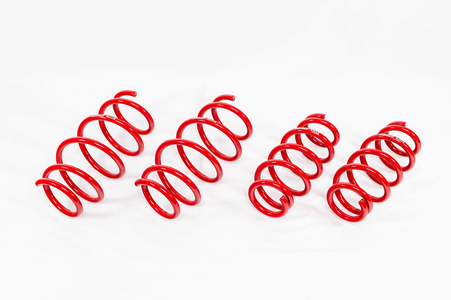Swift Springs Suspension Spring Kit - Sport - Lowering - Front / Rear - Steel - Red Powder Coat - Honda Fit 2007-08 -