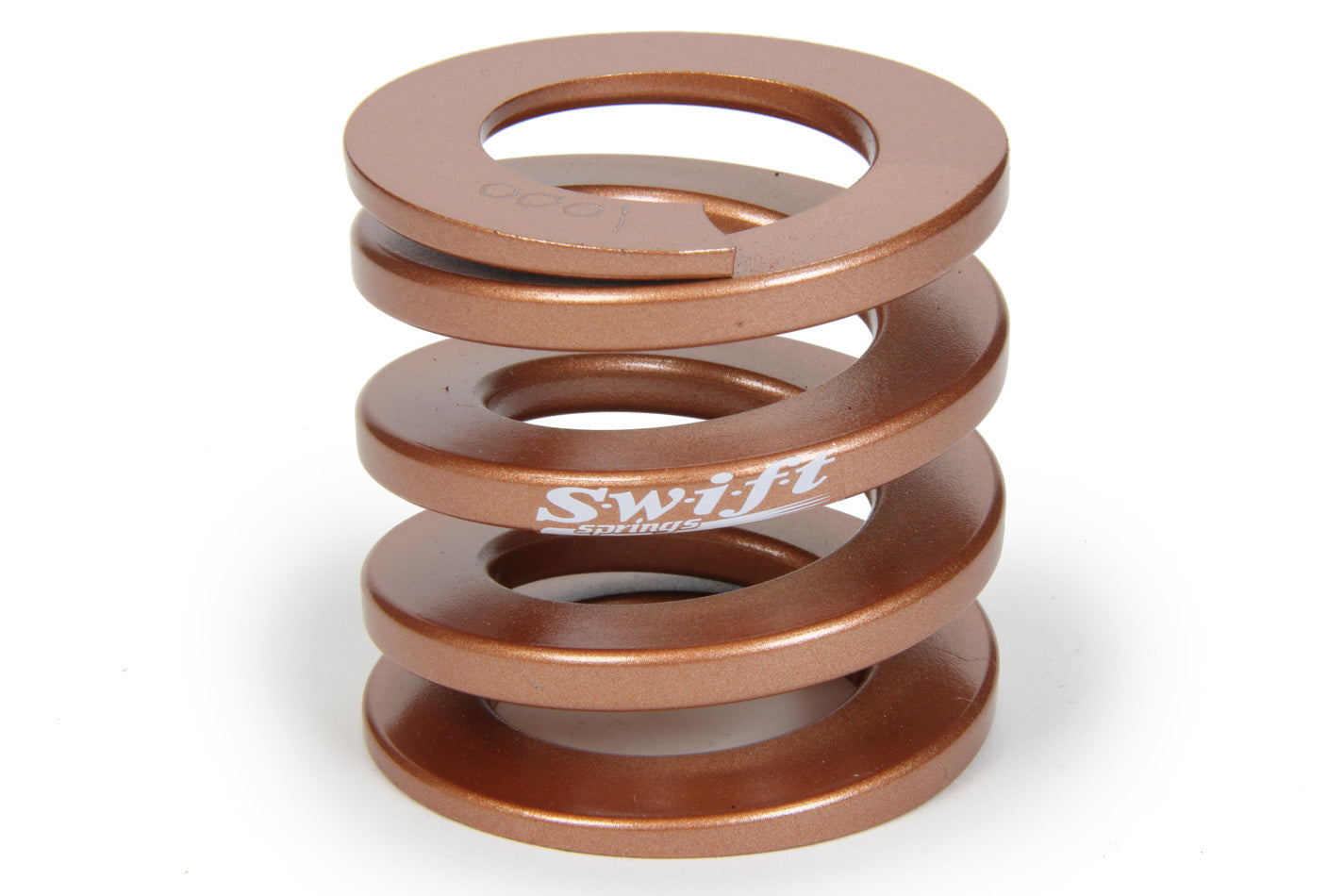 Swift Springs Bump Stop Spring - Flat Wire - 2.25 in Free Length - 2.3 in OD - 1000 lb/in Spring Rate - Steel - Copper