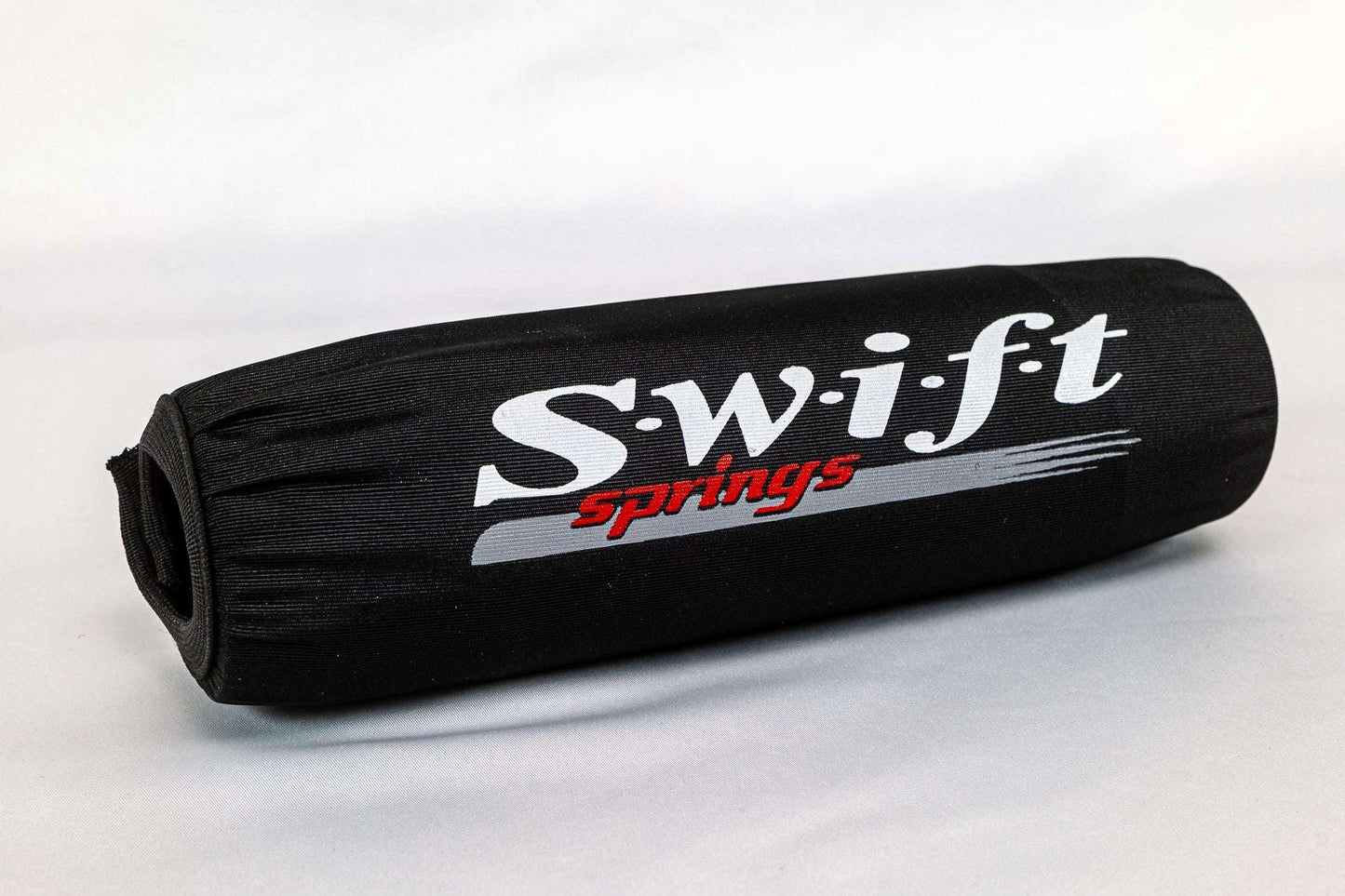 Swift Springs Shock Cover - 20 in Long - 2.5 in ID Coil-Over - Elastic Ends - Hood and Loop Closure - Nylon - Black -