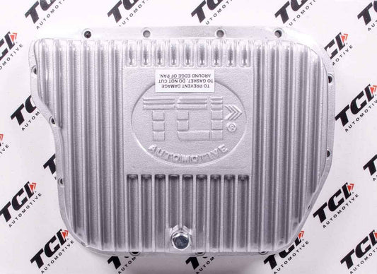 Tci Transmission Pan - Deep Sump - Finned - Adds 2.0 qt Capacity - Aluminum - Natural - Torqueflite 727 - Kit