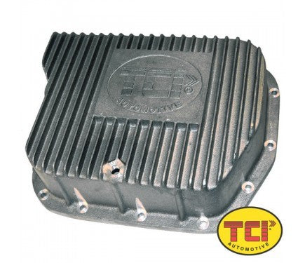 Tci Transmission Pan - Deep Sump - Finned - Adds 4.0 qt Capacity - Aluminum - Natural - Torqueflite 727 / 46RH / 48RE
