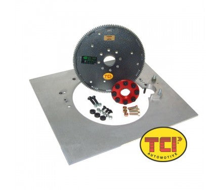 Tci Transmission Adapter - 8-Hole Spacer - SFI Approved Flexplate - Aluminum Mid-Plate - GM Transmission to Mopar B /