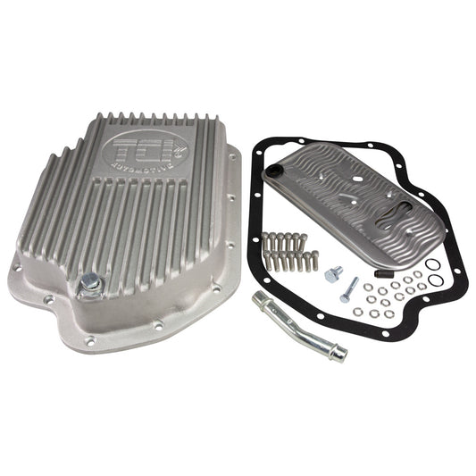 Tci Transmission Pan - Deep Sump - Adds 2.0 qt Capacity - Aluminum - Natural - TH400 - Kit