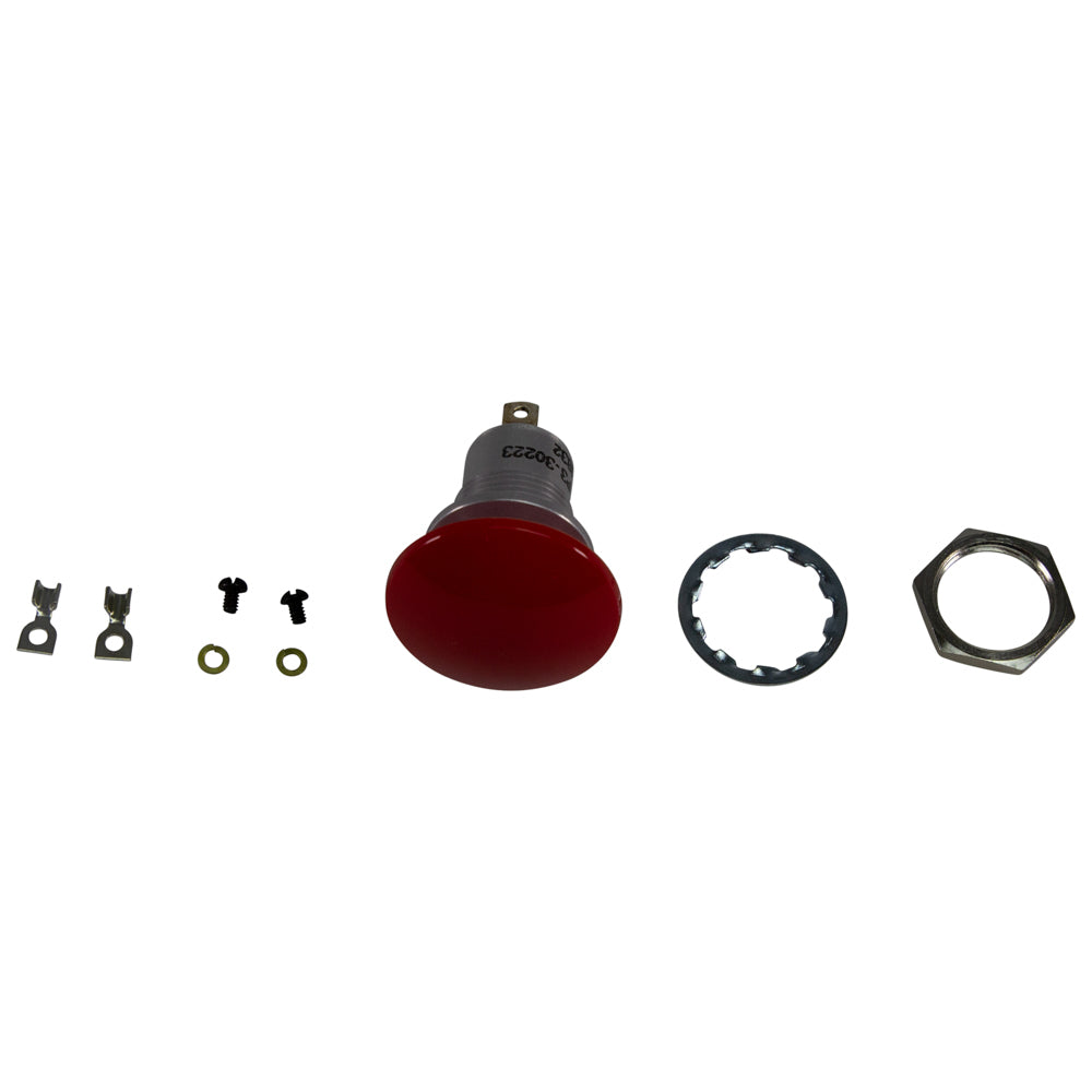 Tci Push Button Switch - Momentary - 10 amps - 12V - 5/8 in Bulkhead Mount - Each