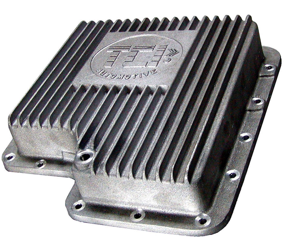 Tci Transmission Pan - Deep Sump - Finned - Adds 2.0 qt Capacity - Aluminum - Natural - C6 - Kit