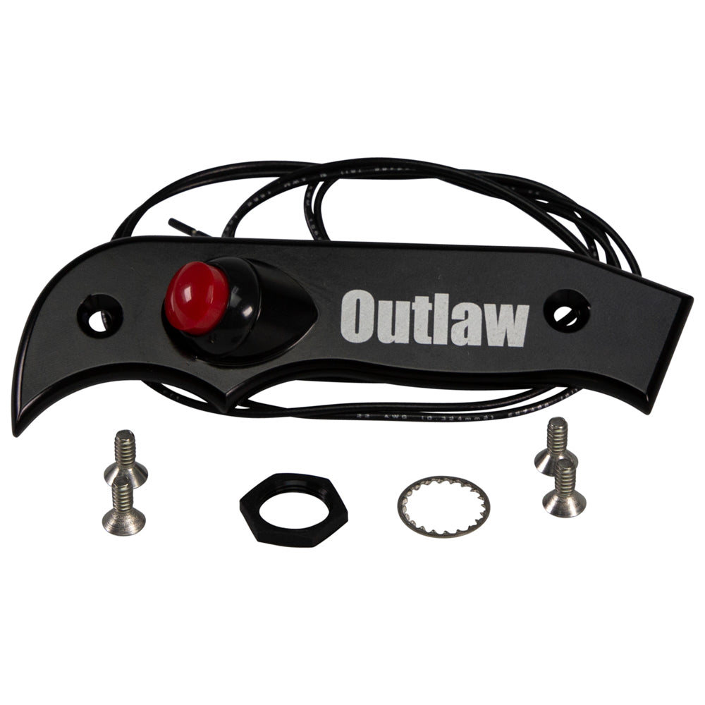 Tci Shifter Knob - Side Plate - 12V Button - Aluminum - Black Anodized - TCI Outlaw Shifter - Kit