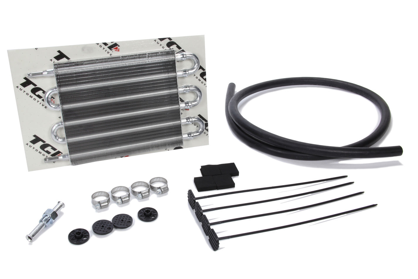 Tci Fluid Cooler - 12.5 x 7.5 x 0.75 in - Tube Type - 11/32 in Hose Barb Inlet / Outlet - Fitting / Hardware / Hose -