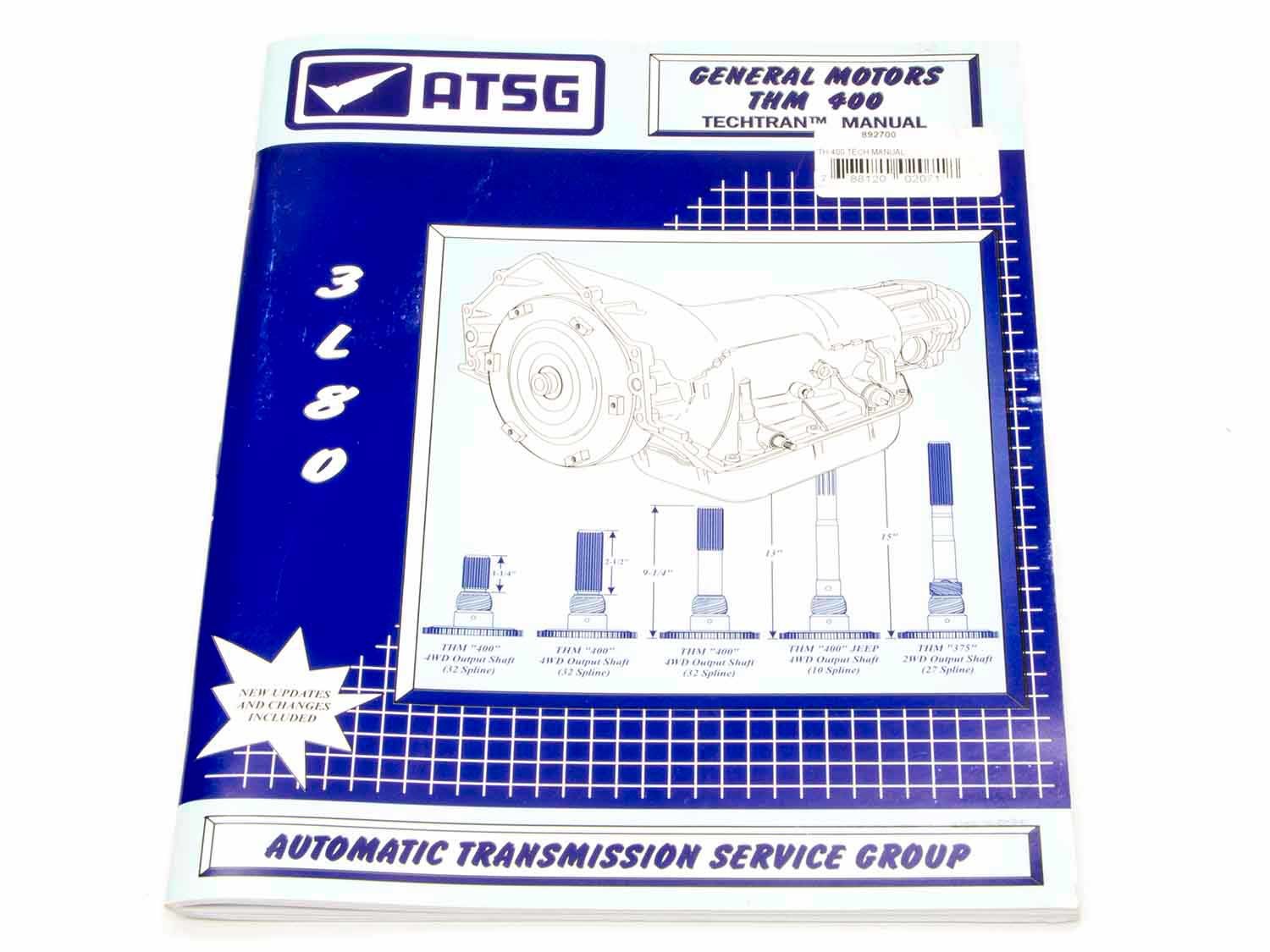 Tci Technical Manual - Paper Back - TH400 - Each