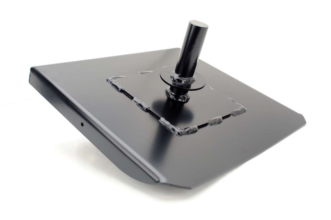 Tci Floor Jack Adapter - 1-3/16 in Center Hold to 12 x 12 in Transmission Platform - 1 in Lip - Steel - Black Paint -