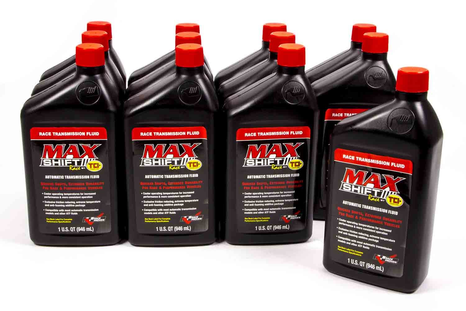 Tci Transmission Fluid - Max Shift Race Formula - ATF - Conventional - 1 qt Bottle - Set of 12