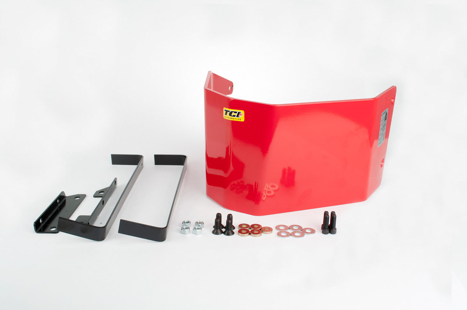 Tci Automatic Transmission Shield - SFI 4.1 - Aluminum - Red Powder Coat - TH400 - Kit